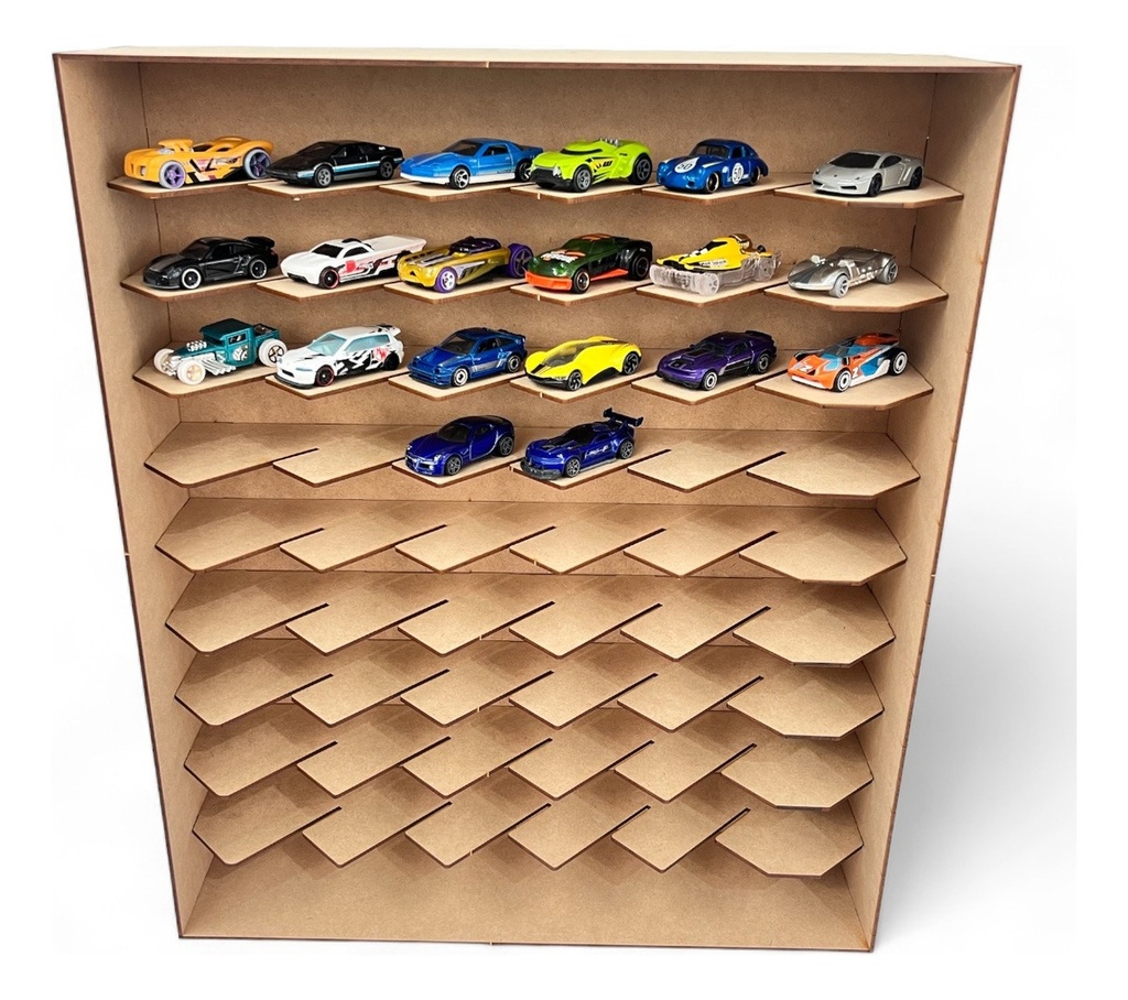Caja Exhibidor Coleccionador Repisa Para Hot Wheels 54