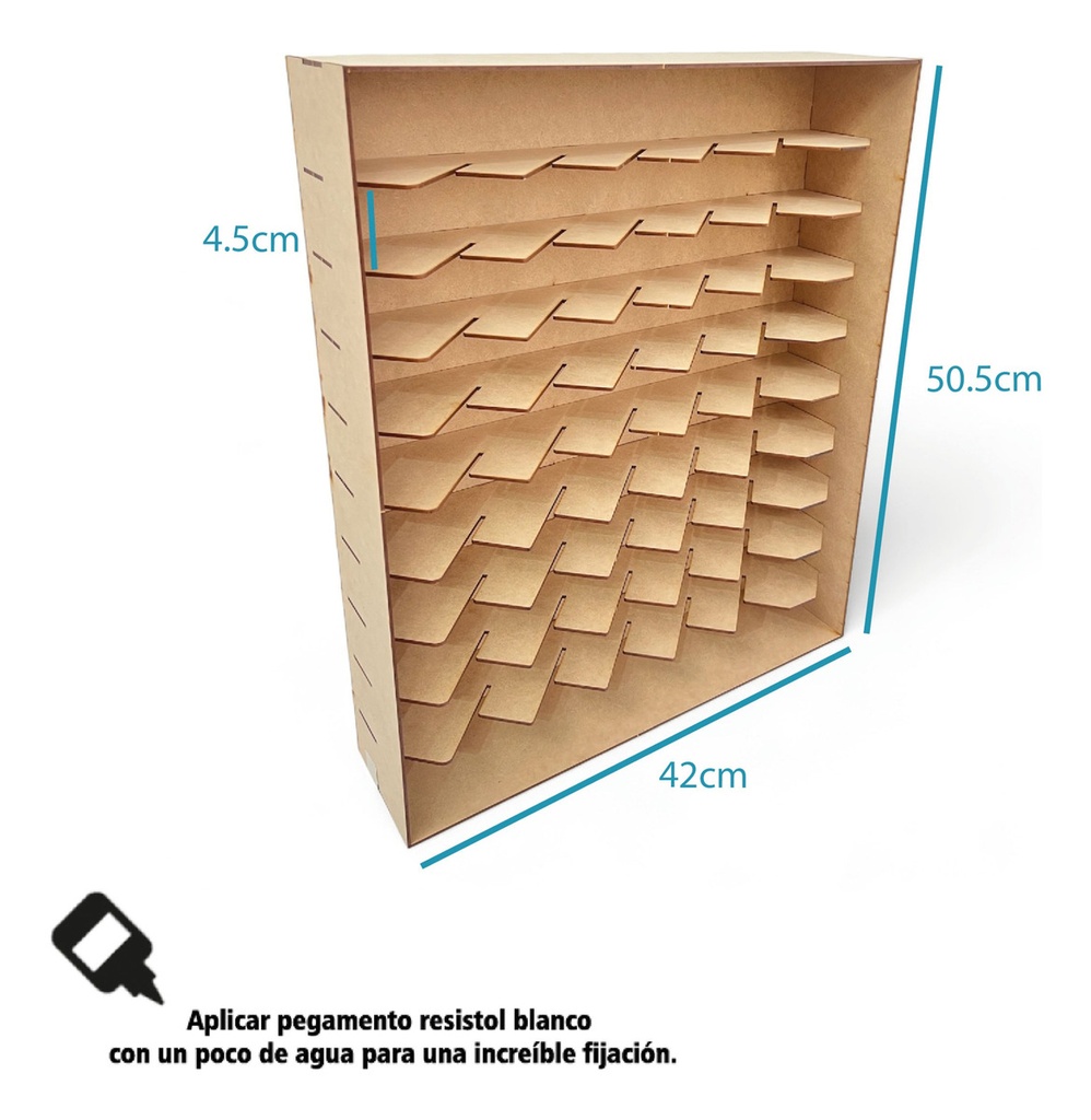 Caja Exhibidor Coleccionador Repisa Para Hot Wheels 54