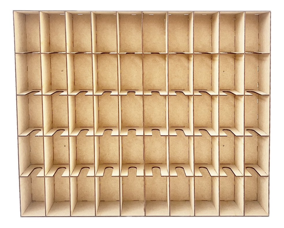 Caja Organizador Exhibidor Para 105 Cajetillas Cigarro Pared