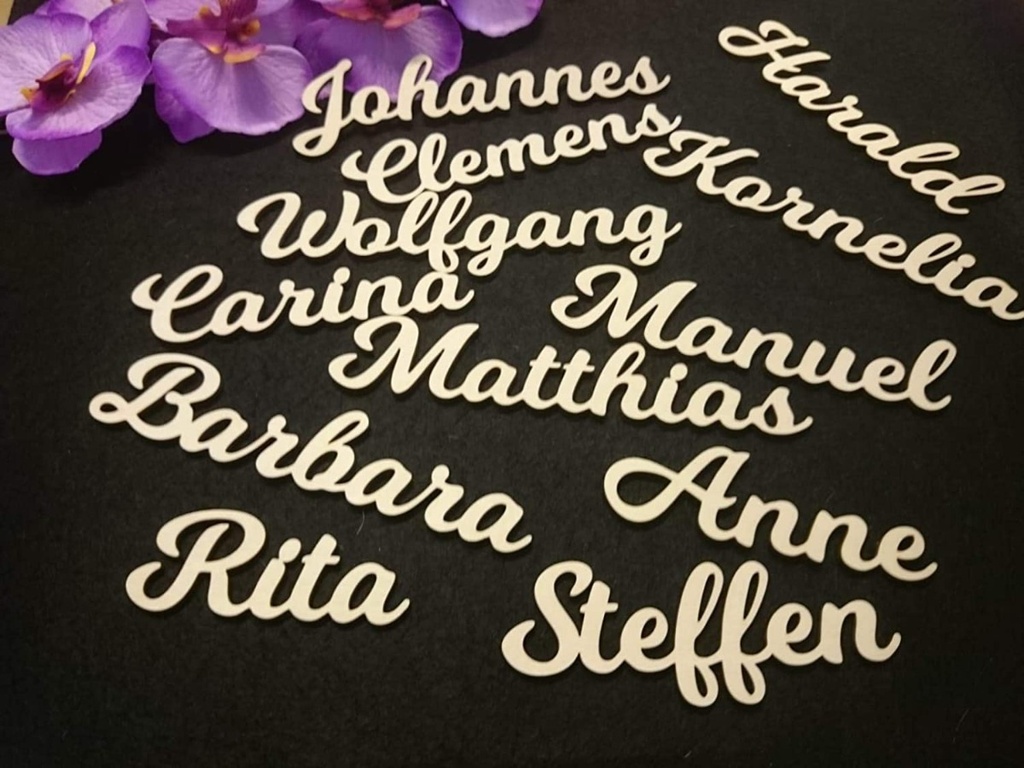 Nombres Para Árbol De Navidad Paquete Con 16 Pintados