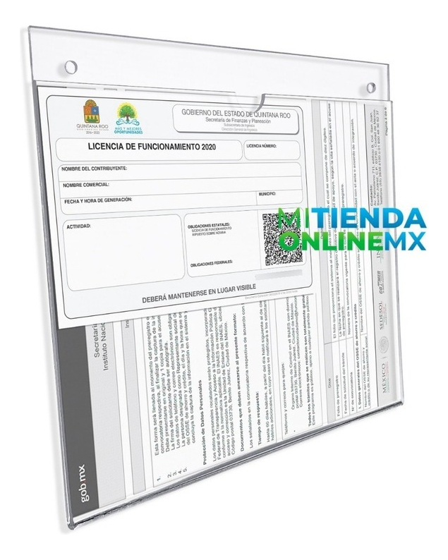 Porta Hojas Carta Horizontal Acrílico 2mm (pack 65)