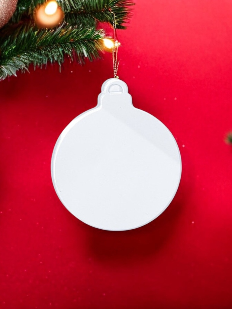 50 Esferas Navideñas Acrílico Transparente 12x10 3mm