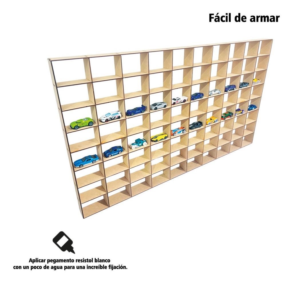 Organizador 160 Autos Para Hot Wheels Sencillo Económico 6mm
