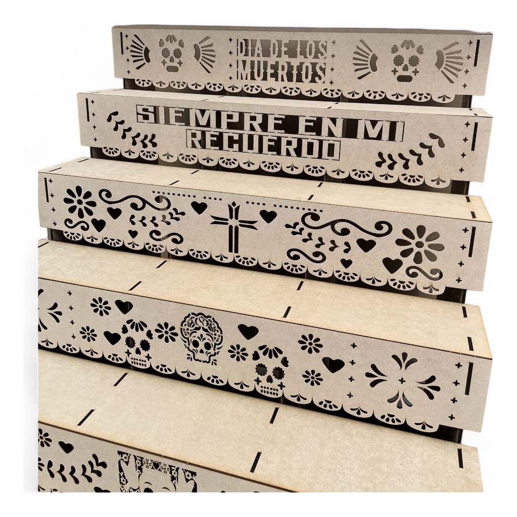 Altar Dia De Muertos Ofrenda Decorativo Halloween 7 Niveles