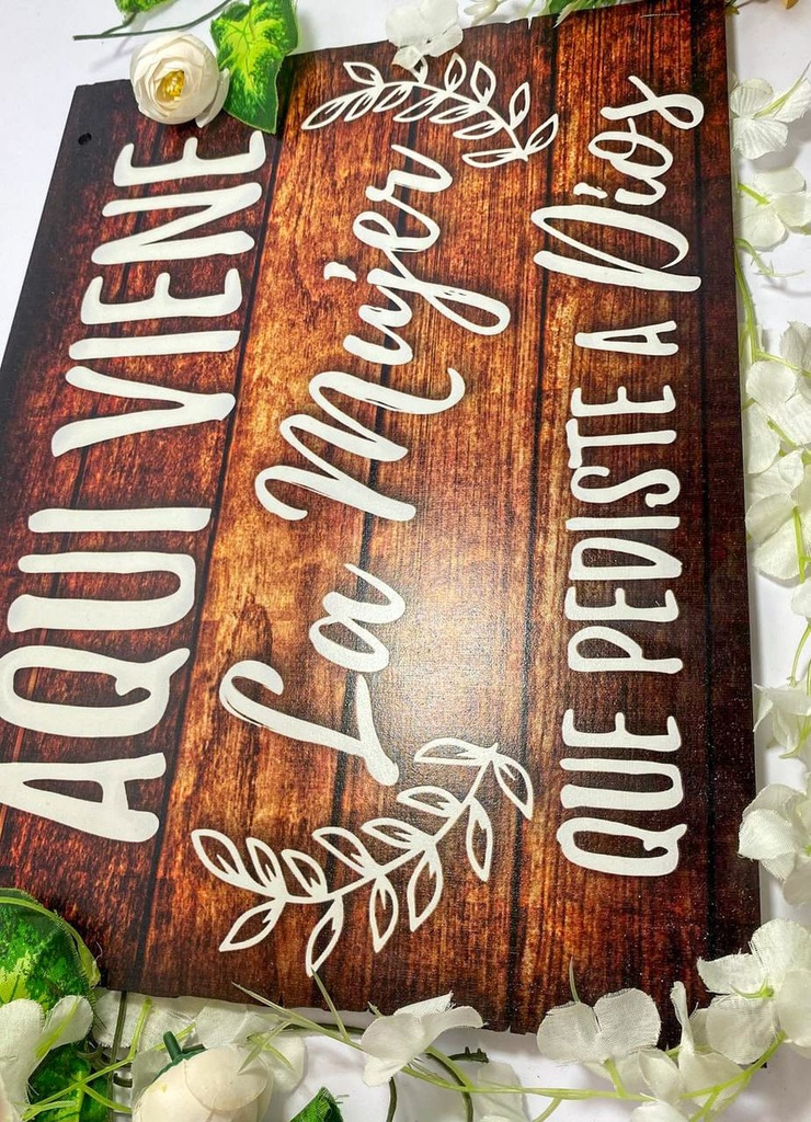 Letrero Cuadro Para Pajes De Boda Decoración - 40x30cm