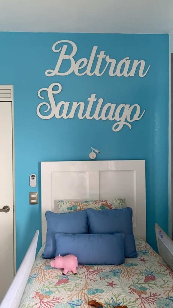 Nombres Decorativos Personalizados Mdf 6mm - 120x35 Cm