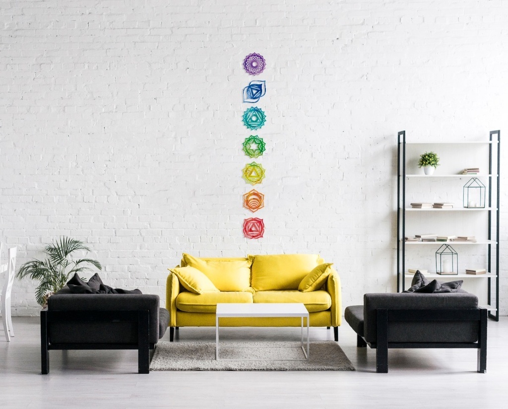 7 Chakras Reiki De 20 Cm X 20 Cm Mdf 3mm Mandalas