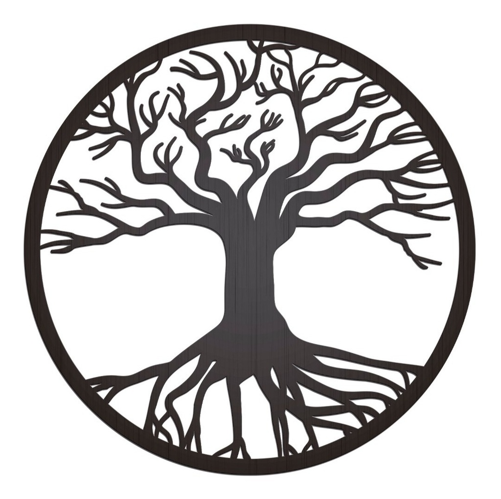 Cuadro Arbol De La Vida Mandala Impresión Directa Mdf - 60cm