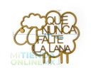 Borrego Amuleto Oveja, Que Nunca Falte La Lana Mdf (pack 3) 