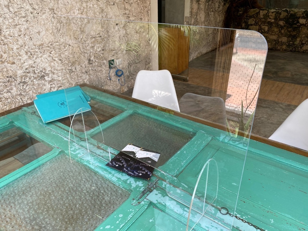 Mampara Protección Anticontagios. 75x80 Cm. Grosor 3 Mm