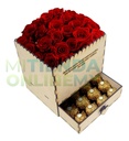 Caja Con Cajón Para San Valentin Amor Pareja 14 Febrero Mdf 