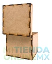 Caja Mdf 20 X 20 X 20 Baúl Cuadrado Recuerdito Alhajero