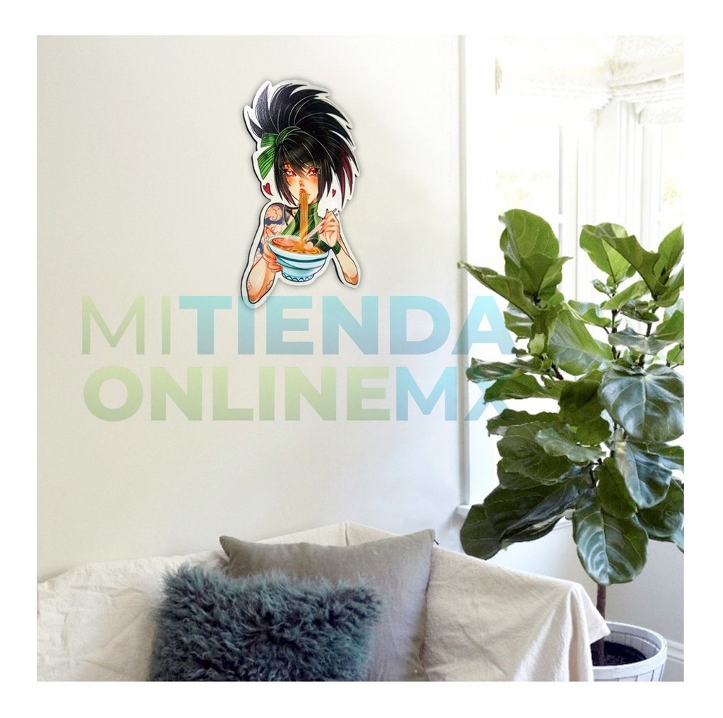 Cuadro Anime Unico Akali League Of Legends Mdf 6mm