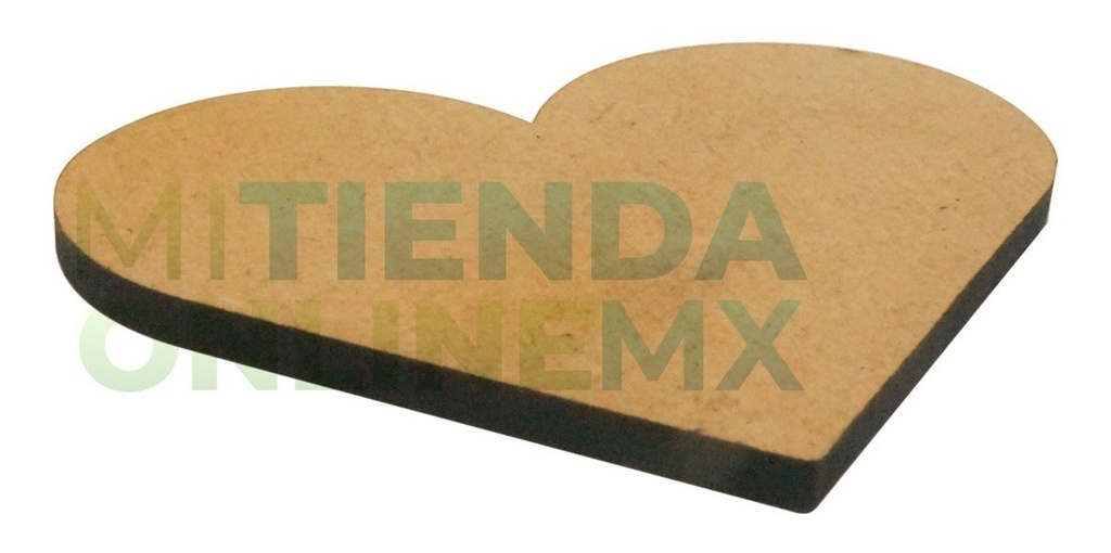 Corazón Sencillo En Corte Láser Mdf 5cm Pack 100 Pzs.