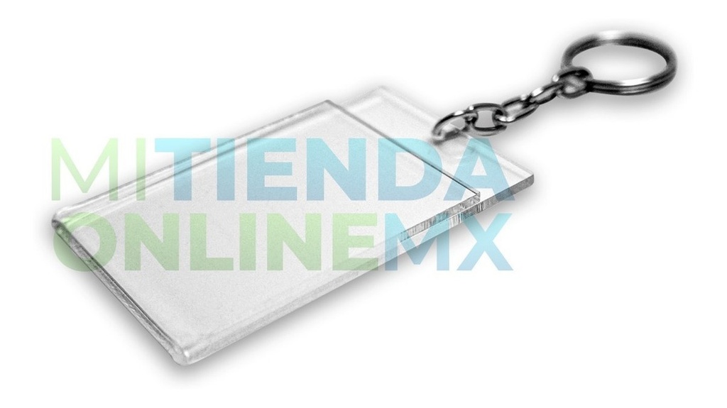 Llavero Económico Credencial Acrílico 2mm 5x4 Cm, Pack De 50