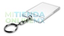 Llavero Económico Credencial Acrílico 2mm 5x4 Cm, Pack De 50