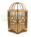 Pajarera Jaula Antigua Decoración Centro De Mesa Mdf Pack 5