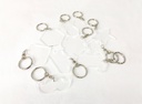 200 Llaveros De Acrílico Transparente  3mm Formas Diversas 