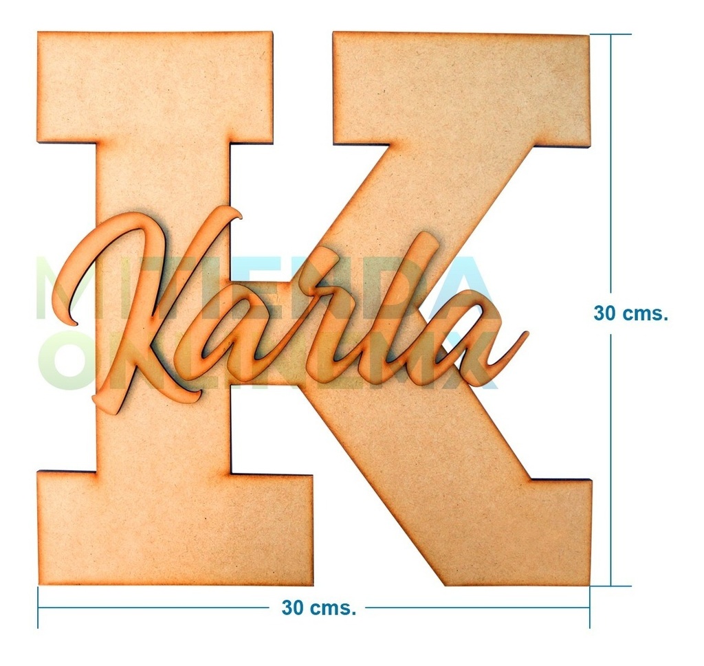 Nombre Personalizado Decoración Cuarto Candy Bar Mdf 6mm