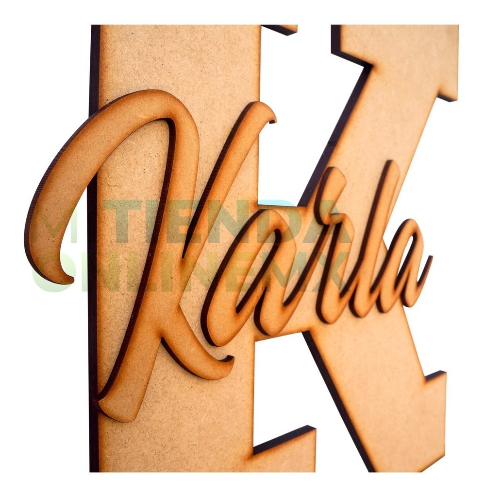 Nombre Personalizado Decoración Cuarto Candy Bar Mdf 6mm