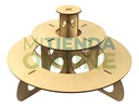 Base Circular De 3 Pisos Dulcero, Candy Bar Corte Laser