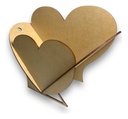 Regalo Dulcero Florero Corazón San Valentín Mdf - Pack 10