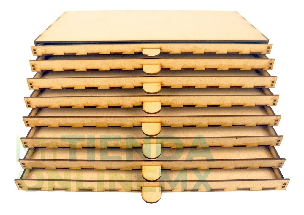 Caja Organizador Escritorio Herramientas Mdf 3 Mm