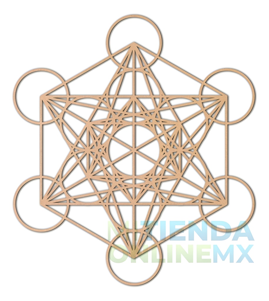 Cuadro Cubo Metatron Muro Pared Decorativo 30x27