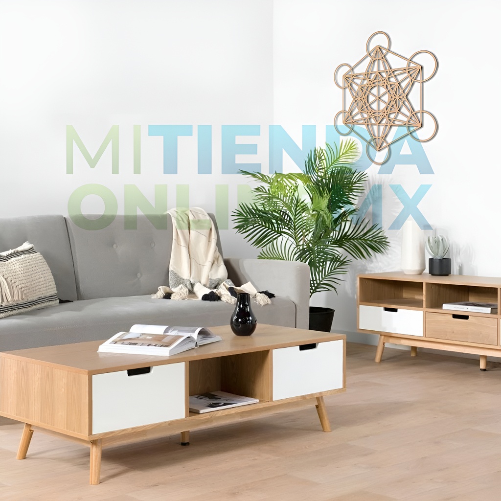 Cuadro Cubo Metatron Muro Pared Decorativo 30x27