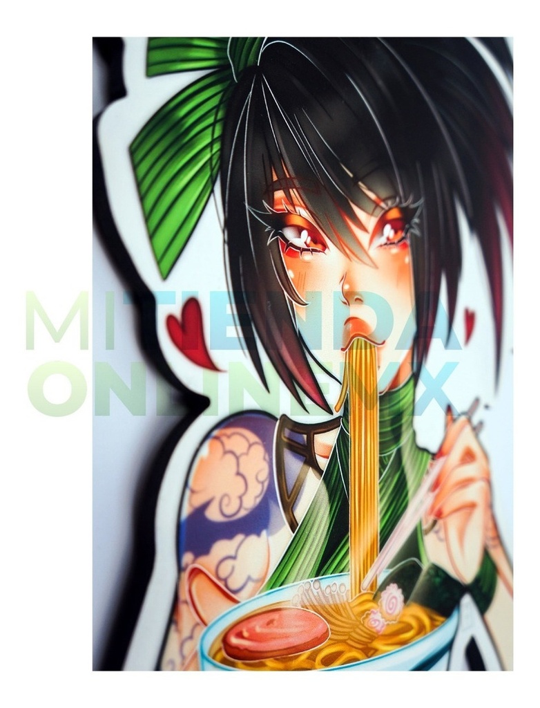 Cuadro Anime Unico Akali League Of Legends Mdf 6mm - Mediano