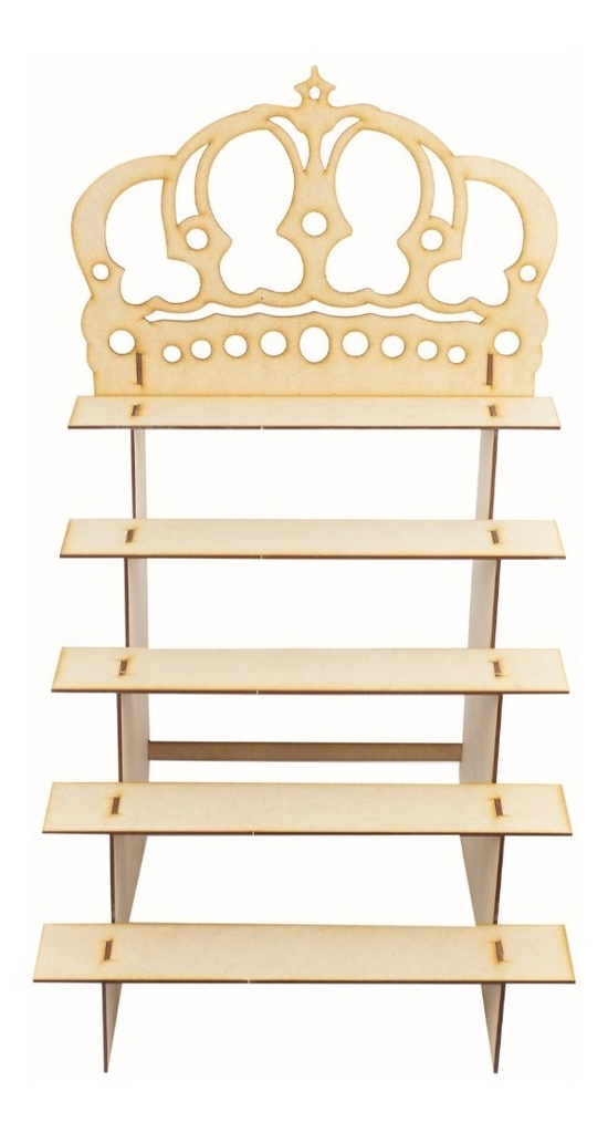 Base Corona Mdf. Bautizo,  Boda, 15 Años Candy Bar