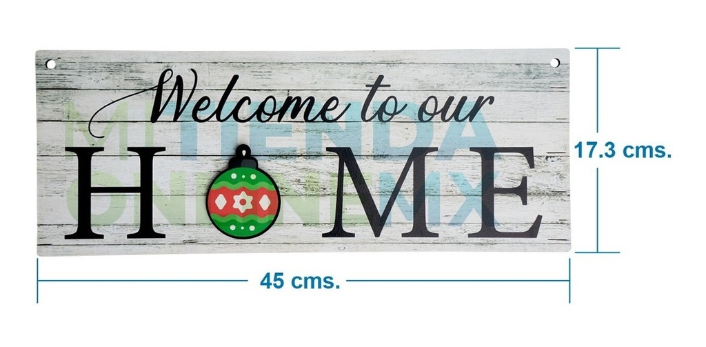 Letrero Home Estacional Decoración Hogar