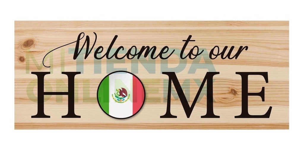 Letrero Home Estacional Decoración Hogar