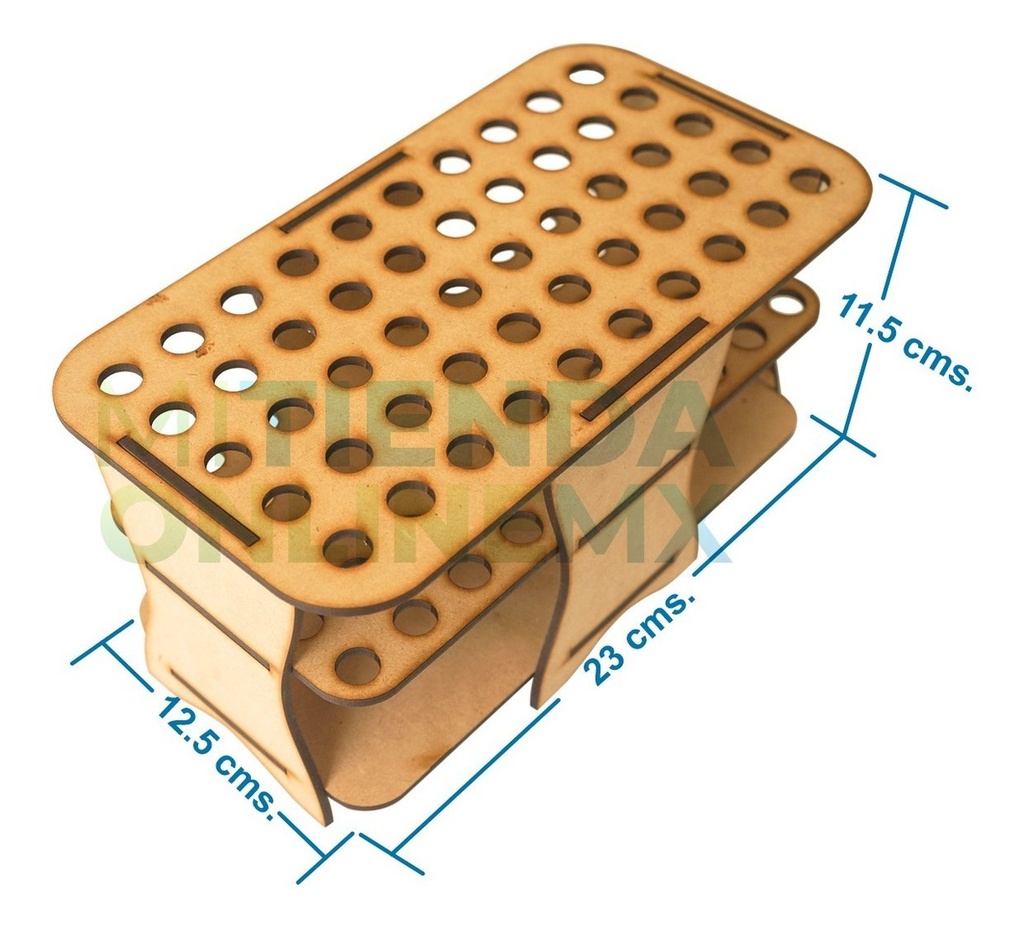 Porta Plumones De Mdf Para 50 Crayola Super Tips
