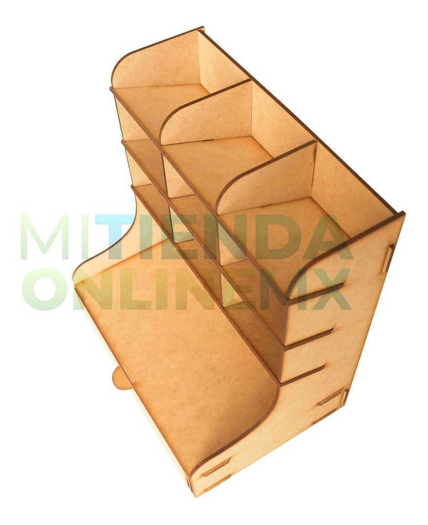 Organizador Escritorio Cajonera Lapices Arte Mdf 3mm