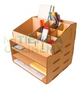 Organizador Escritorio Lápices Plumones Arte Mdf
