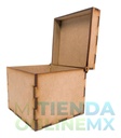 Caja Mdf 7 X 7 X 7 Baul Cuadrado Recuerdito Alhajero