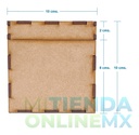 Caja Mdf 7 X 7 X 7 Baul Cuadrado Recuerdito Alhajero