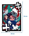 Cuadro Anime Tanjiro Dragon Slayer Mdf 6mm - Mediano