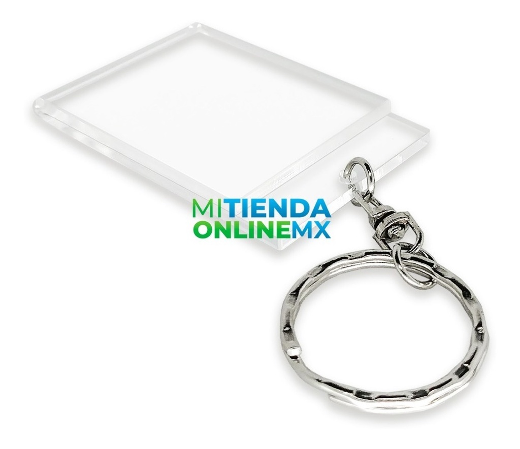 Llavero De Acrílico 2mm, 5x4 Cm, Pack De 50