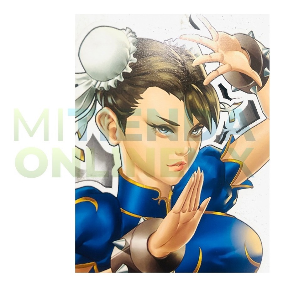 Cuadro Chun Li Street Fighter Anime Mdf 6 Mm - Mediano