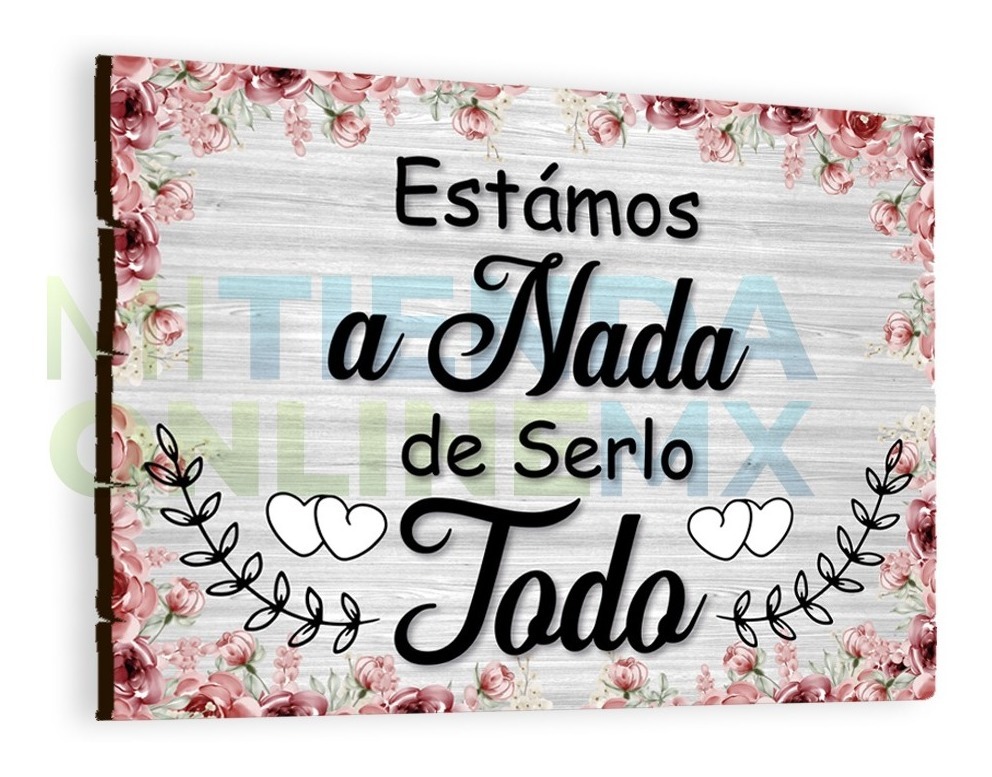 Letrero Cuadro Pajes Boda Decoración - 40x30cm