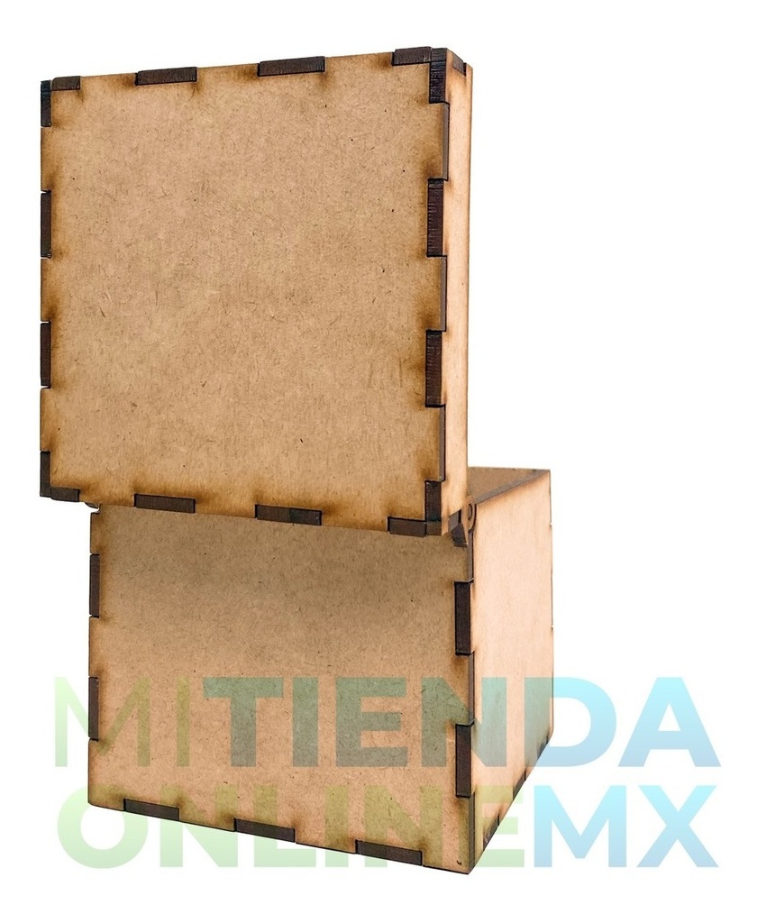 Caja Mdf 9 X 9 X 8 Baul  Recuerdito Alhajero