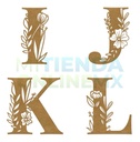 Letras Mdf Flores Corte Laser 30 Cm 3mm (pack 7)