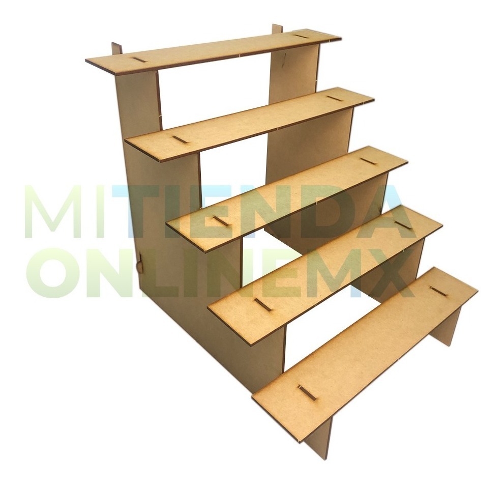 Base Escalera Bautizo Boda Xv Años Candy Bar Mdf