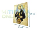 Cuadro San Benito De Nursía Impresión Directa Mdf 30x25cm