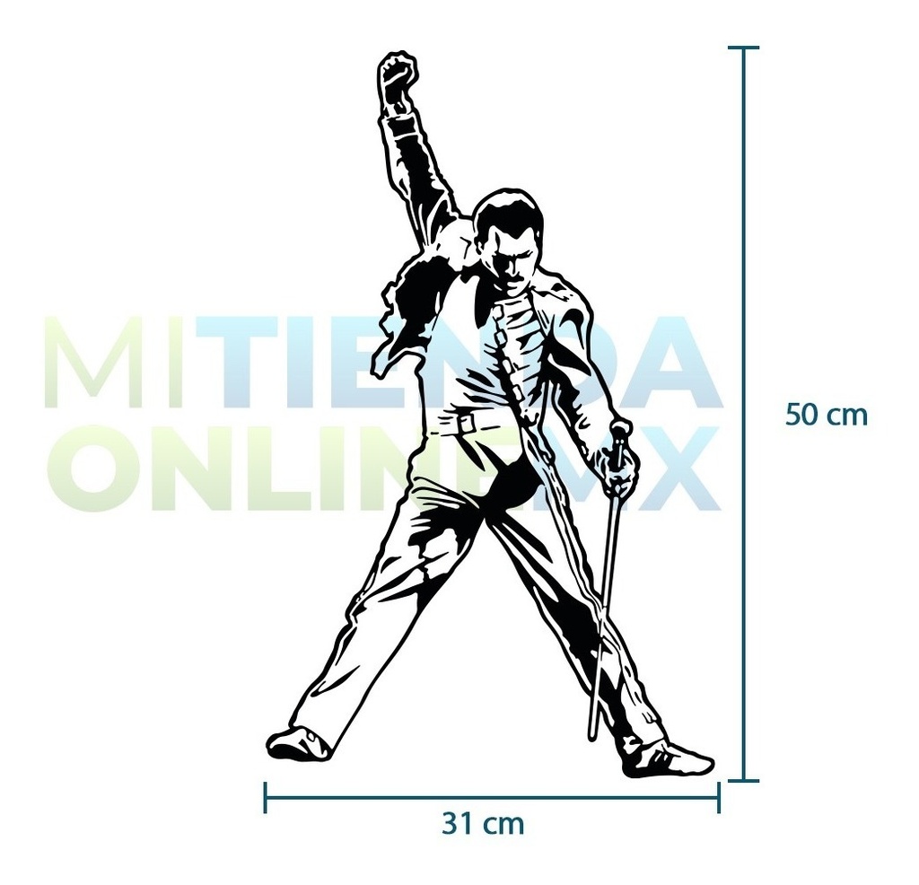 Cuadro Decorativo Freddie Mercury - Mdf 6mm 