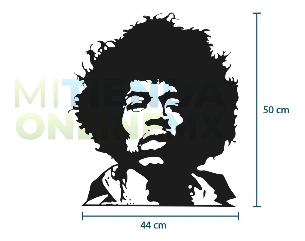 Cuadro Decorativo Rock Jimi Hendrix - Mdf 6mm 