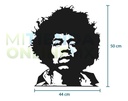 Cuadro Decorativo Rock Jimi Hendrix - Mdf 6mm 