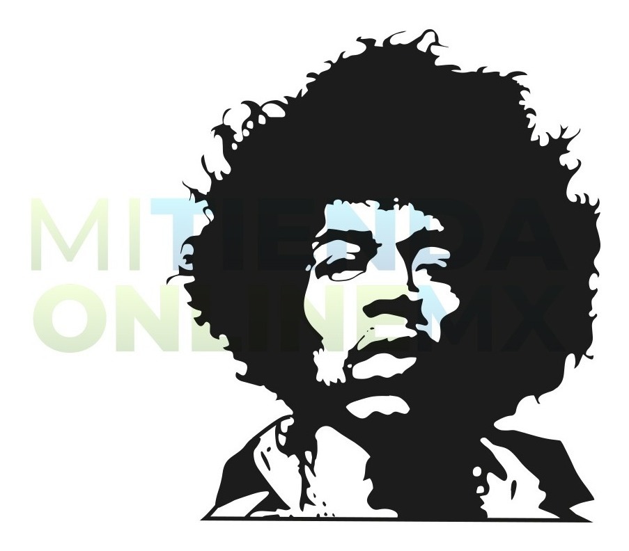 Cuadro Decorativo Rock Jimi Hendrix - Mdf 6mm 